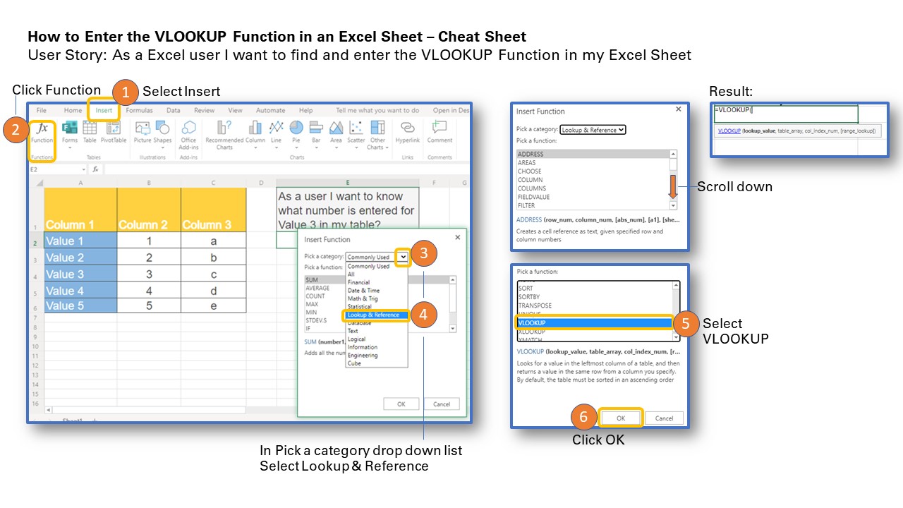 How To Use Vlookup In Excel Quick Guide Cheat Sheets How To Create 38148 Hot Sex Picture 